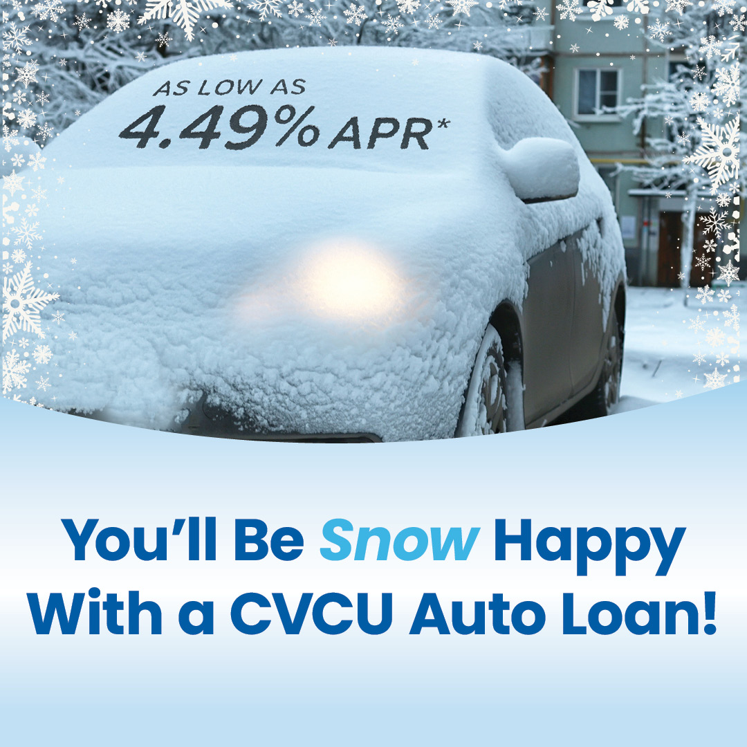 CVCU Winter Auto Loan 1080x1080 SM graphic